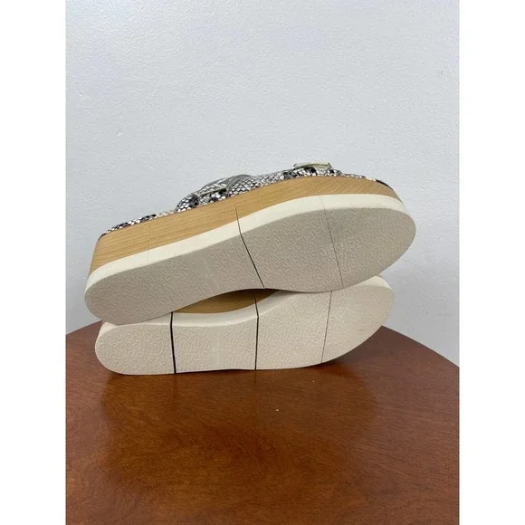 Veronica Beard Welda Snake-Print Platform Slide